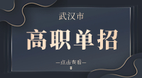 武漢市高職單招招生對(duì)象有哪些?