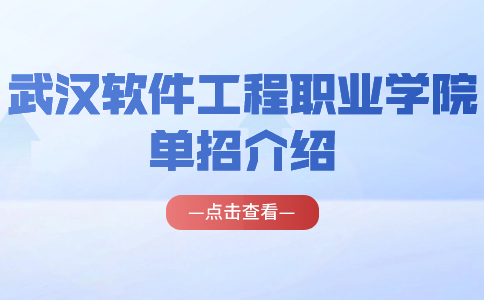 武漢軟件工程職業學院單招介紹