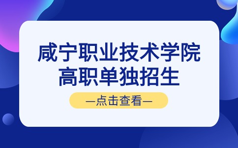 2024年咸寧職業技術學院高職單獨招生計劃及學費標準